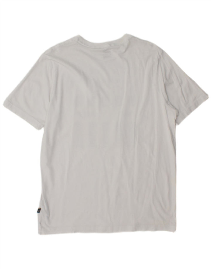 T-shirt grafica da uomo Puma Top in cotone bianco medio