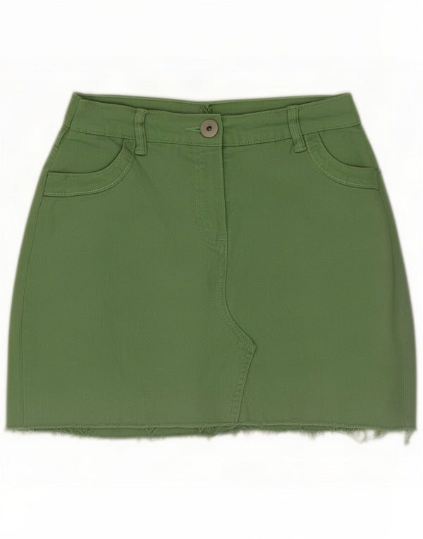 Marks & Spencer Minigonna per ragazze 15-16 anni W26 Verde Cotone