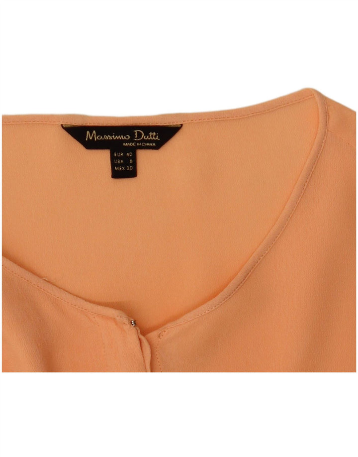 Camicetta trasparente da donna Massimo Dutti EU 40 Arancione medio