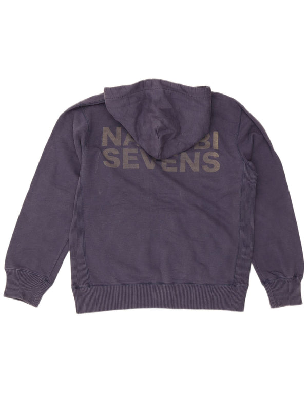 Maglione con cappuccio grafico da uomo Jack Wills in cotone blu navy medio