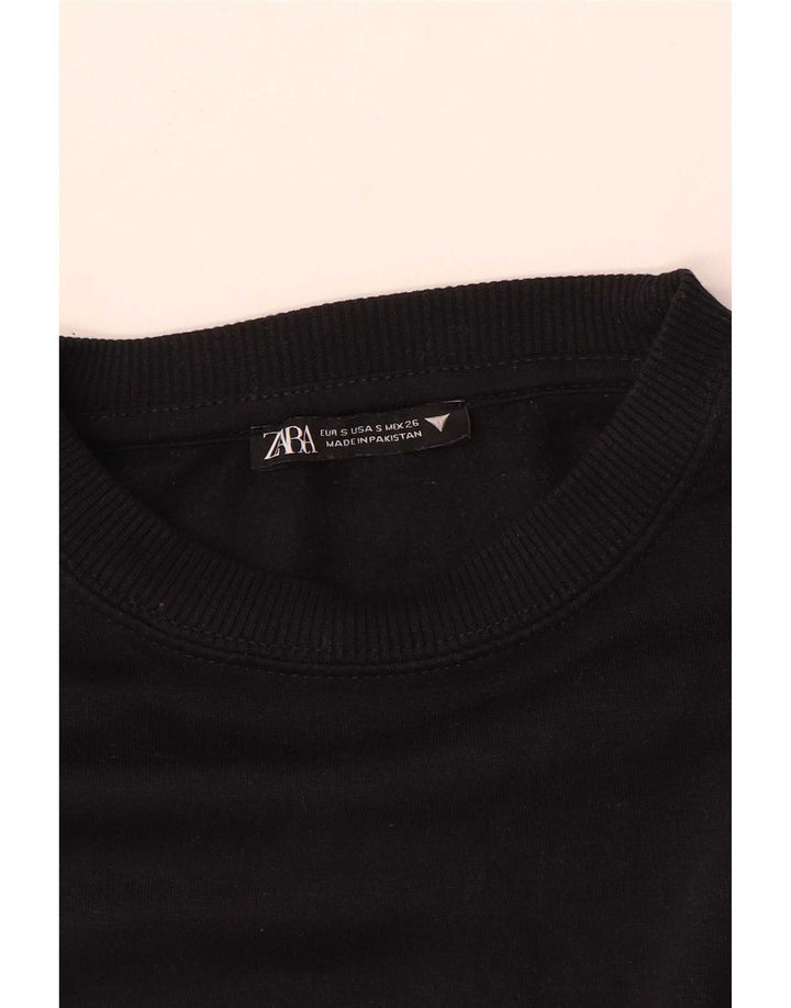 Top corto poncho da donna Zara UK 10 piccolo nero