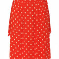 VINTAGE Womens Wrap Skirt W30 Medium Red Polka Dot