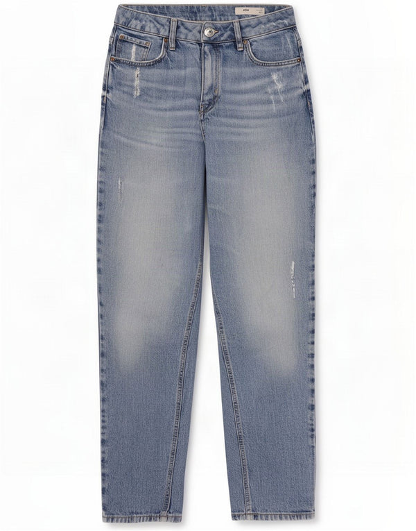 Marks & Spencer Jeans affusolati a vita alta da donna UK 12 Medio W28 L27 Blu