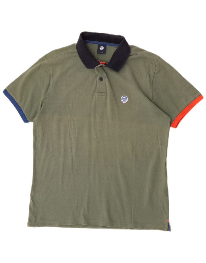 Polo North Sails da uomo piccola color kaki