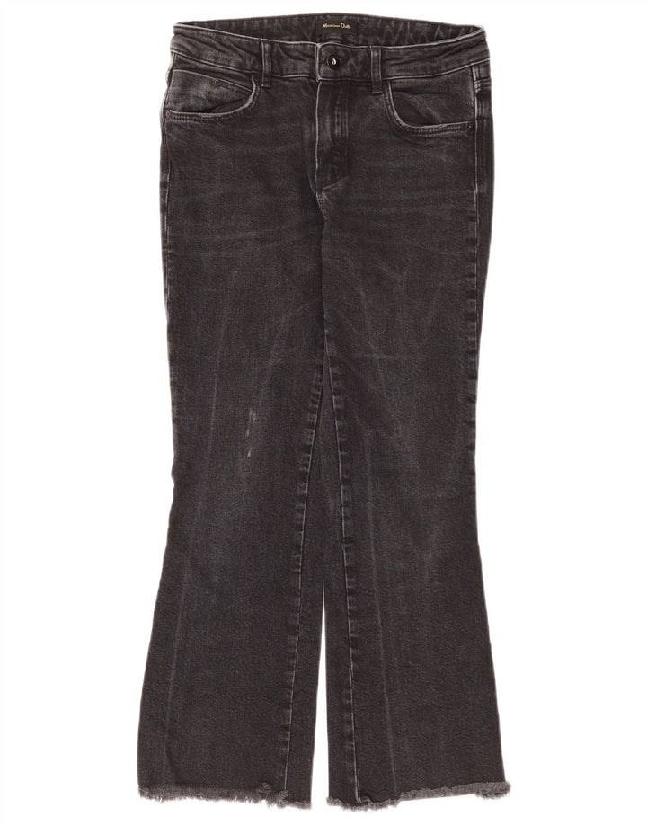 Jeans bootcut da donna Massimo Dutti EU 36 XS W26 L25 Cotone nero