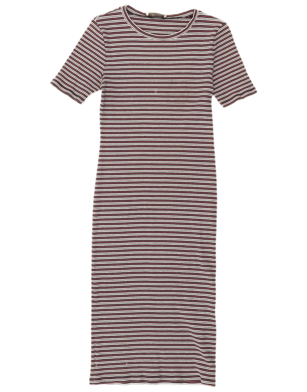 Abito maxi aderente da donna Oasis UK 12 Cotone a righe multicolore medio