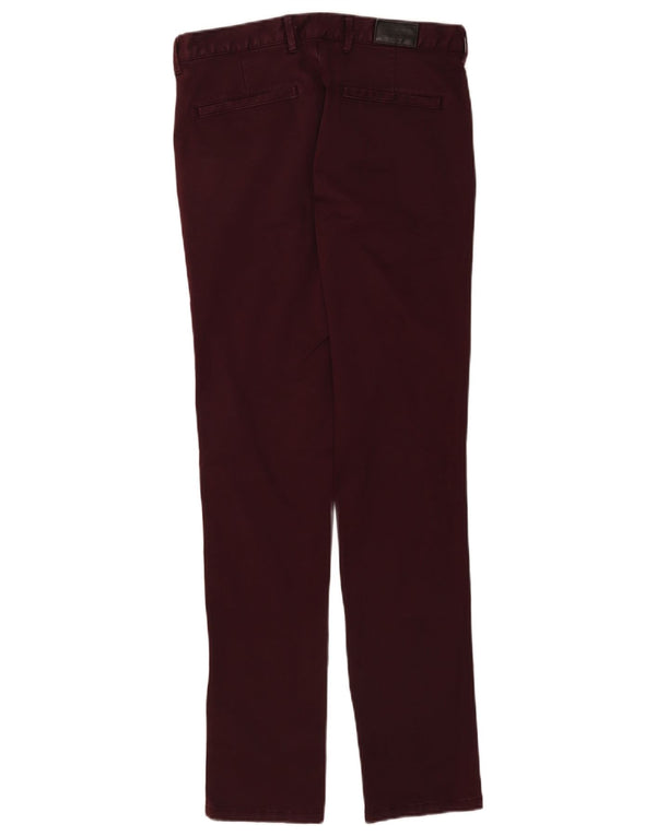 Pantaloni chino skinny da uomo Zara EU 36 XS W29 L32 Borgogna