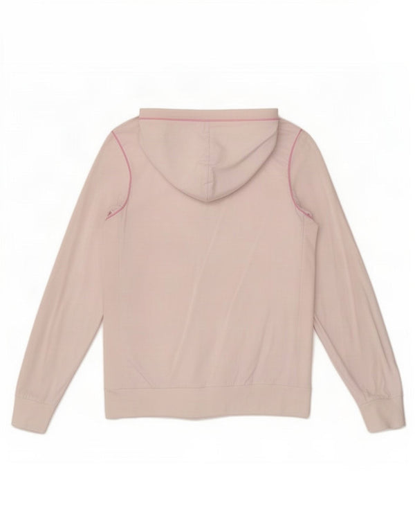 Maglione con cappuccio e zip da donna Lotto UK 14 grande cotone bianco