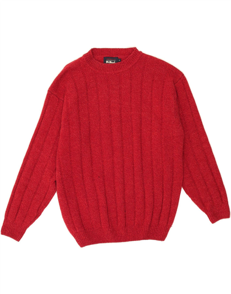 MC NEAL Womens Turtle Neck Jumper Sweater UK 14 Medium Red Wool Vintage MC Neal and Second-Hand MC Neal from Messina Hembry 