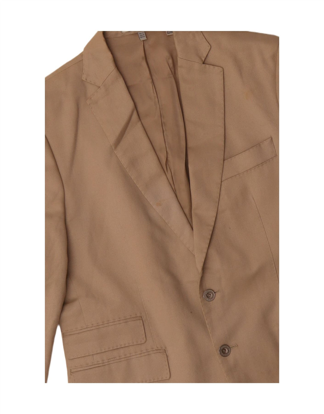 Giacca blazer da uomo a 2 bottoni Zara EU 50 in cotone beige medio