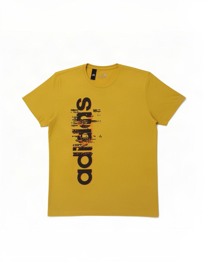 Maglietta grafica da uomo Adidas Top grande gialla