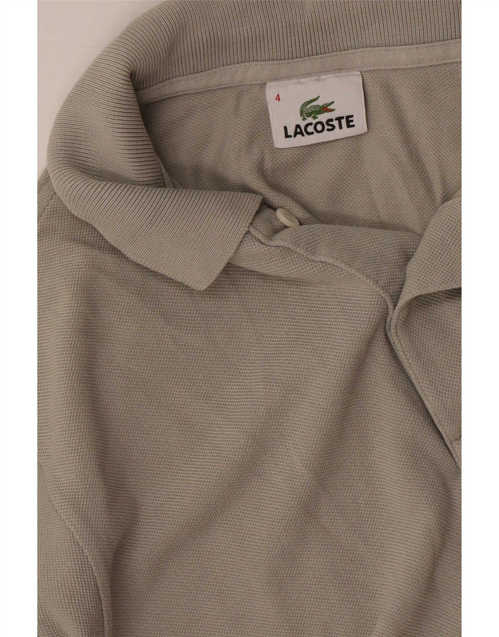 Polo da uomo Lacoste taglia 4 grigio medio