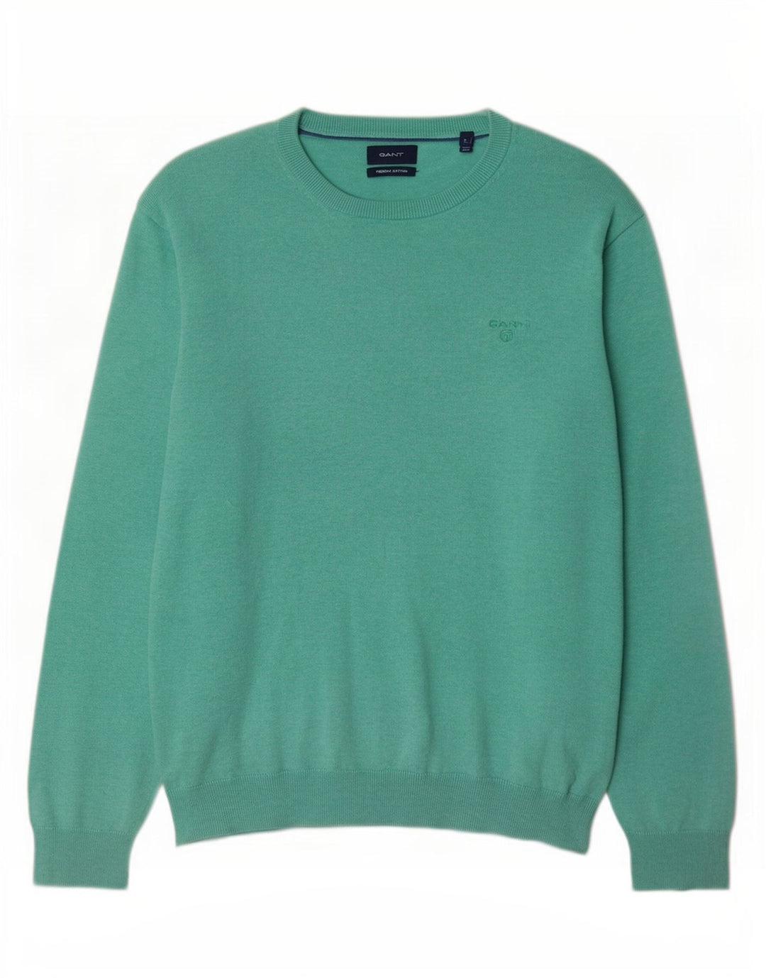 Gant Maglione da uomo con scollo a barchetta, grande, in cotone turchese