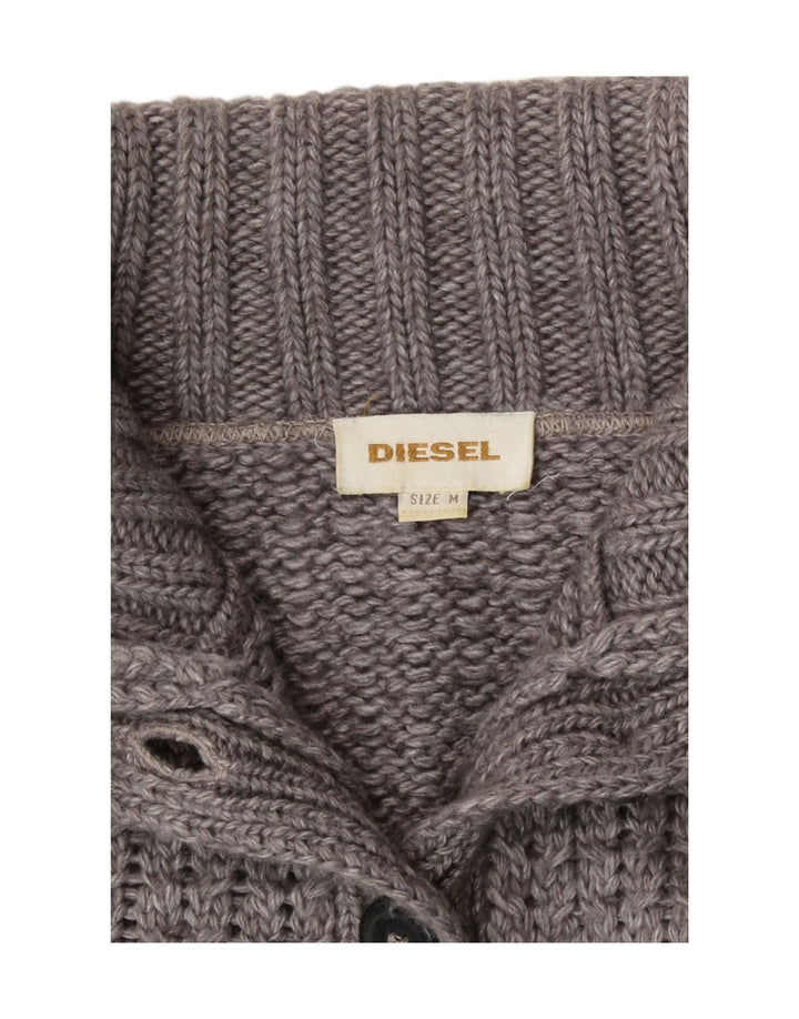 Maglione cardigan corto da donna Diesel UK 14 Grigio medio