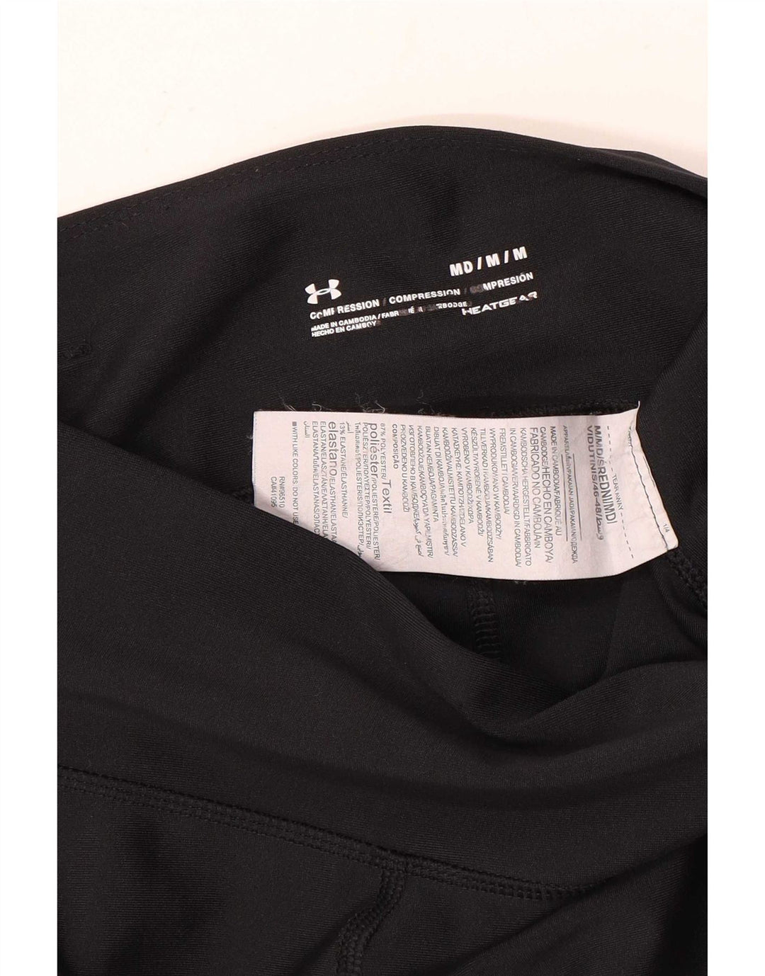 Leggings corti Under Armour da donna Heat Gear UK 14 poliestere nero medio