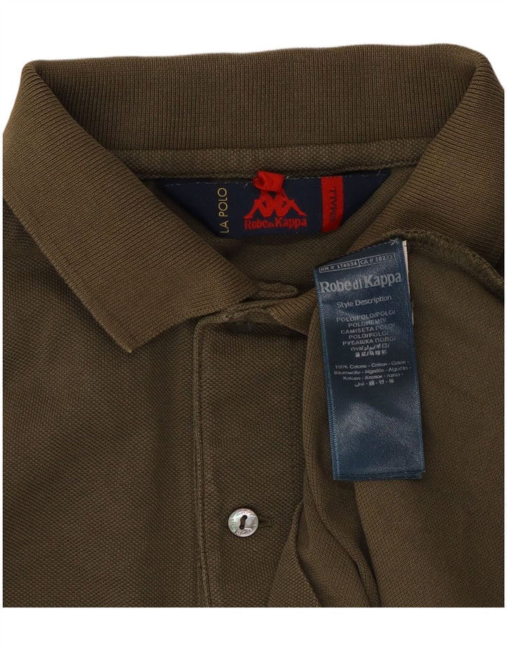 Polo Kappa Uomo Small Kaki Cotone