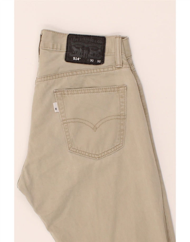 LEVI'S Jeans dritti da uomo 514 W30 L32 Cotone beige