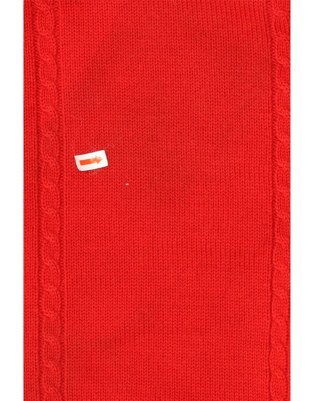 Maglione maglione girocollo da uomo vintage in lana rossa XL