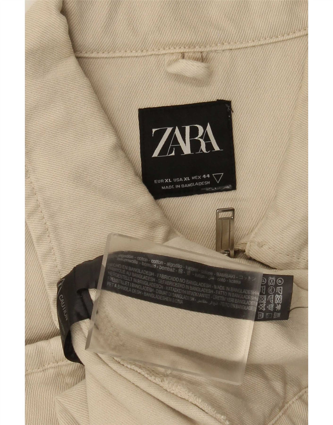 Giacca utility da uomo Zara UK 42 XL Cotone beige