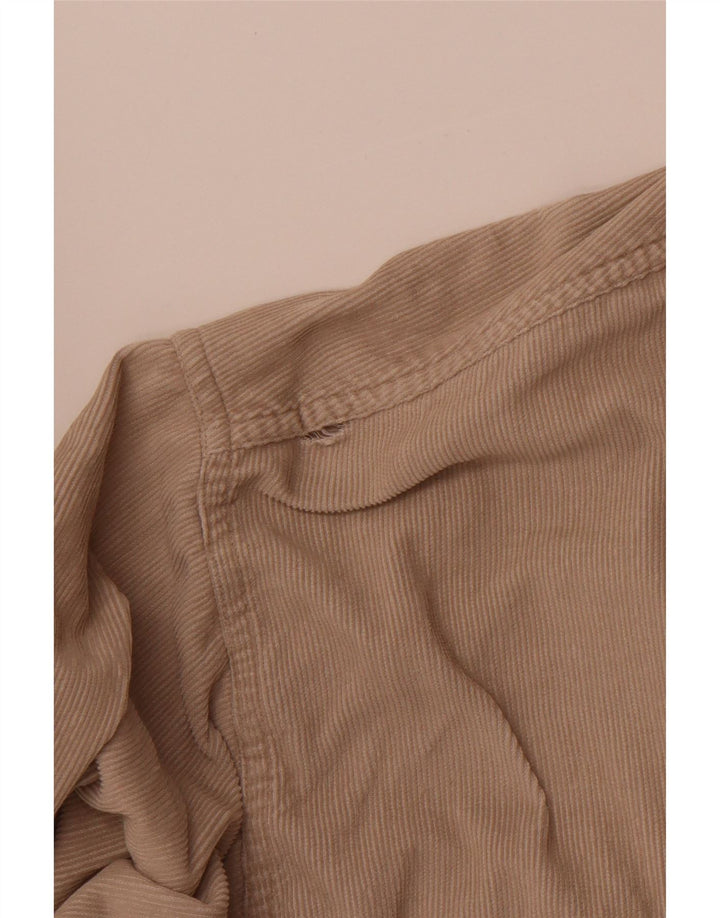 COTTON CLUB Camicia da uomo in velluto a coste grande in cotone beige