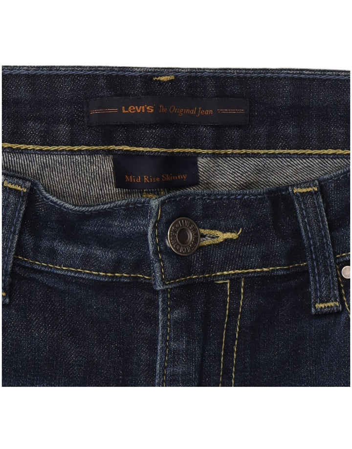 Jeans slim da donna Levi's US 8 medi W30 L29 cotone blu navy