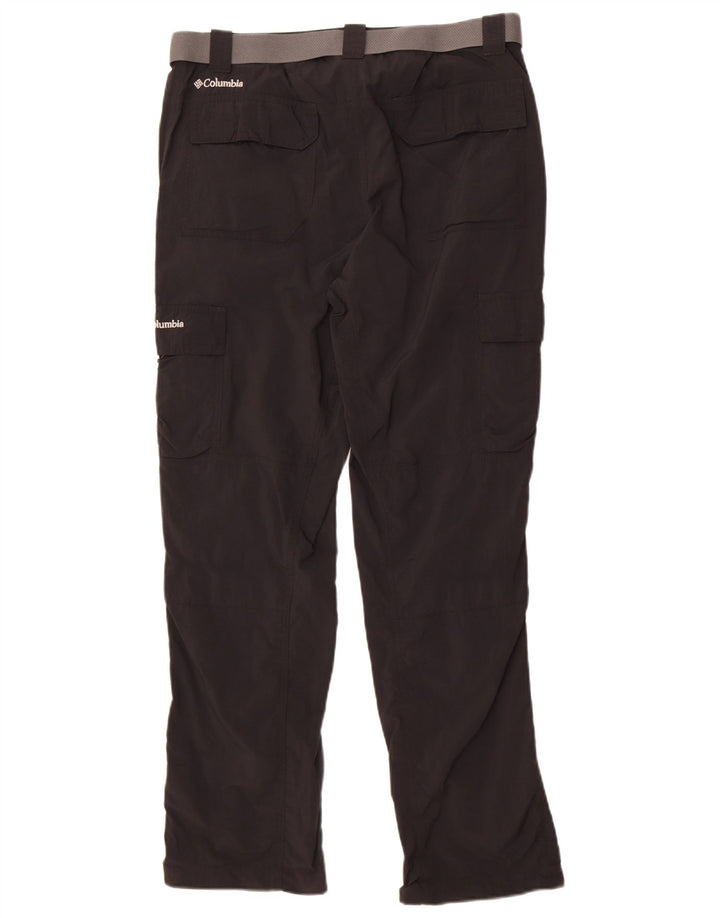 Pantaloni cargo dritti da uomo Columbia W34 L30 nylon nero