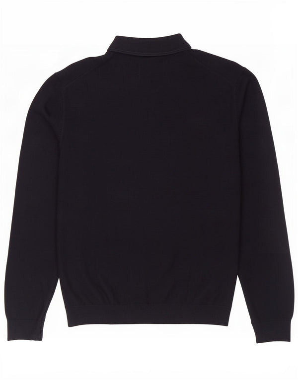 Maglione maglione collo alto da uomo Marks & Spencer XL cotone blu navy