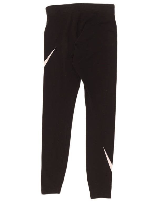 Leggings grafici da donna Nike UK 8 piccoli in cotone nero