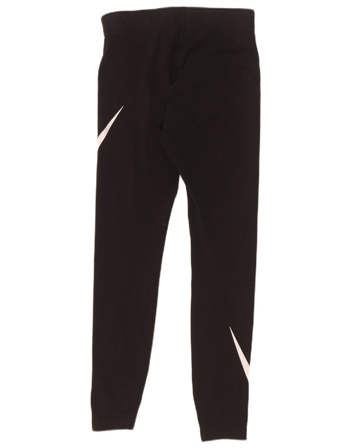 Leggings grafici da donna Nike UK 8 piccoli in cotone nero
