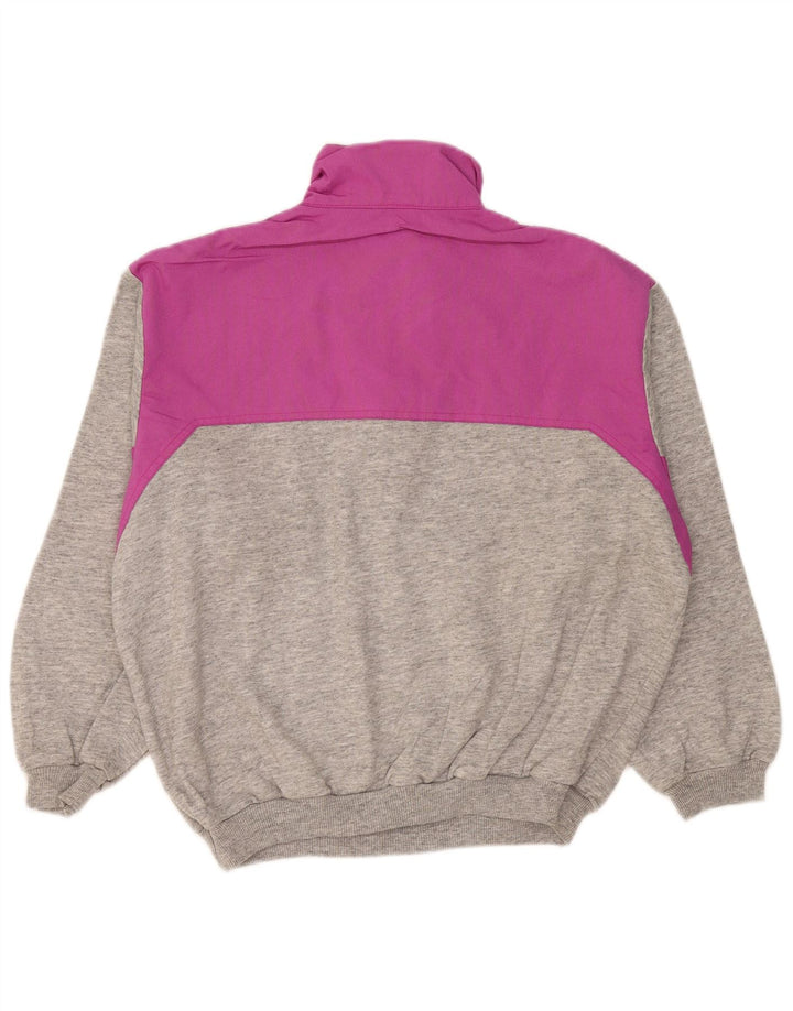Felpa da uomo con collo con zip Belfe & Belfe IT 52 Large Grey Colourblock