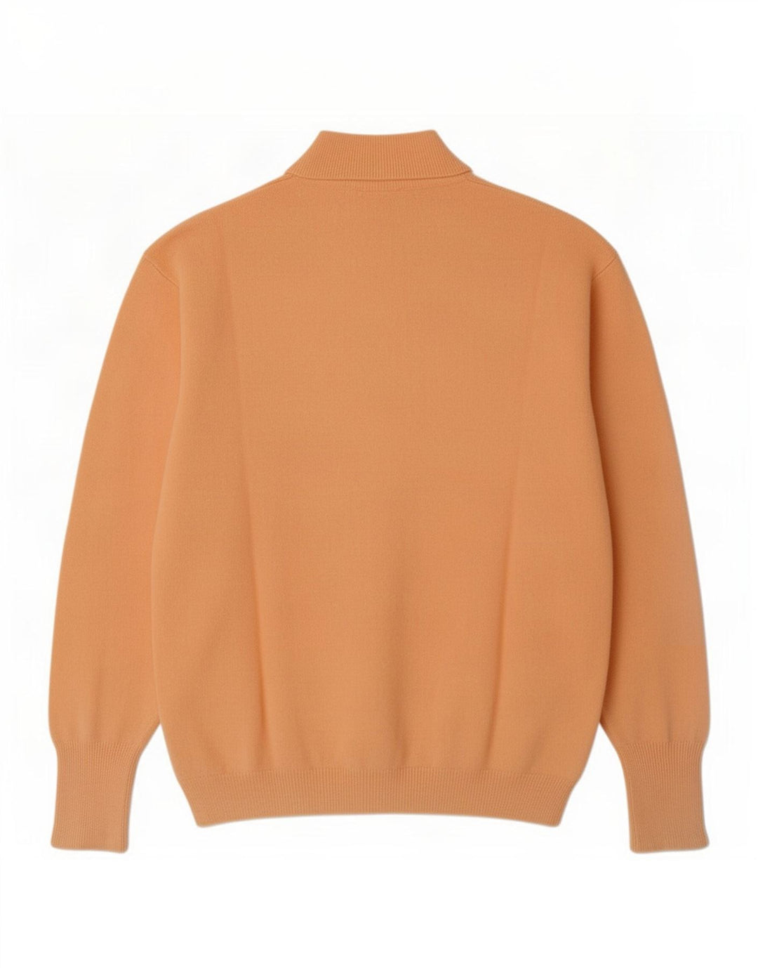 Maglione vintage da donna con collo dolcevita IT 44 Lana arancione medio