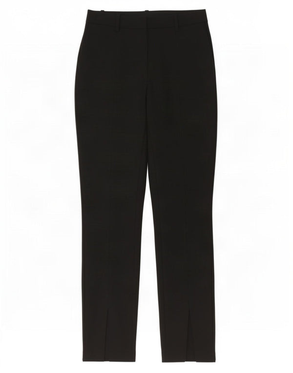 Pantaloni da abito slim da donna Marks & Spencer UK 14 Large W34 L33 Neri