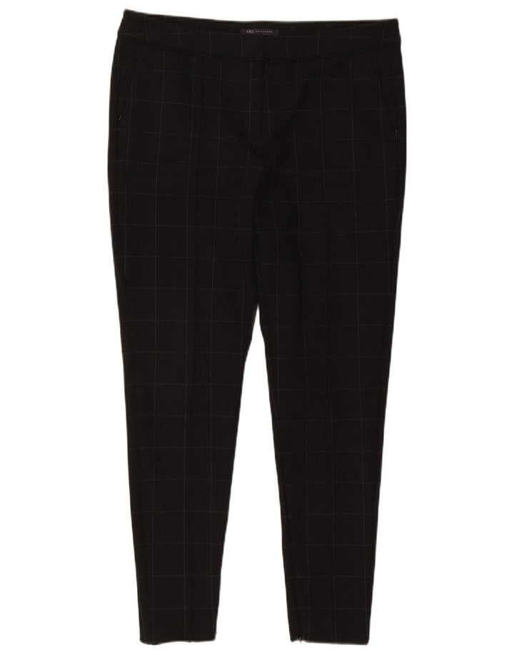 Pantaloni casual slim da donna Marks & Spencer W34 L29 quadri neri