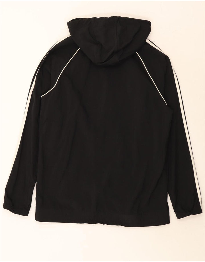Giacca da ginnastica da uomo con cappuccio Adidas, media, in nylon nero