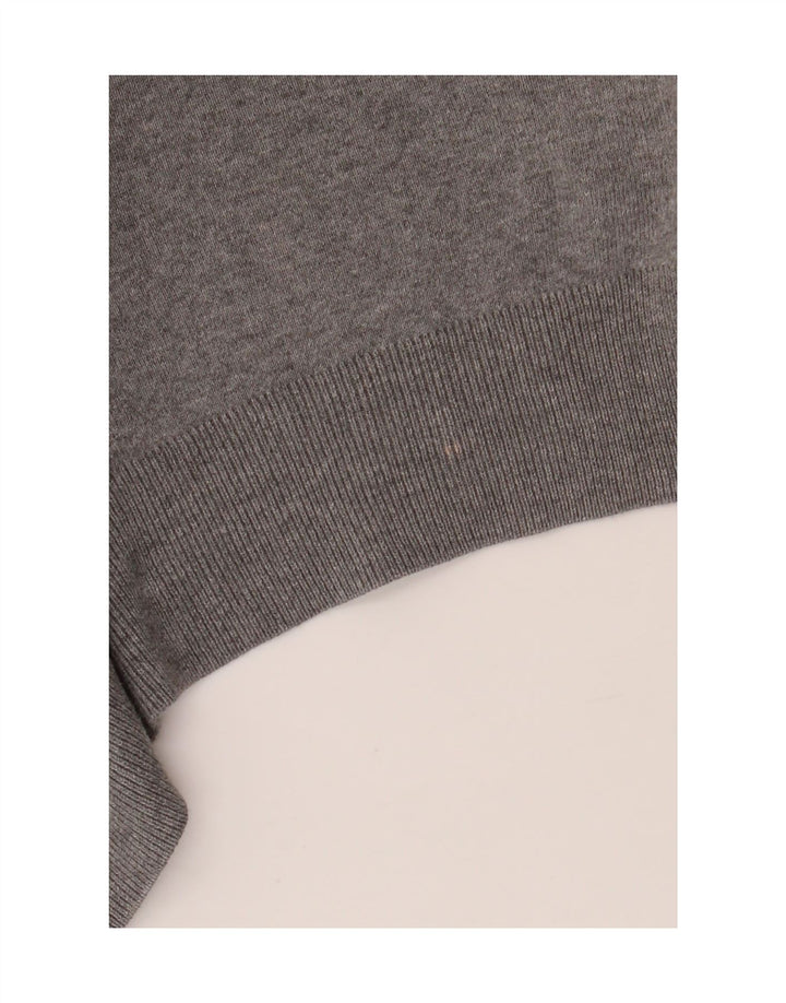 POLO RALPH LAUREN Maglione da uomo con scollo a V in cotone grigio medio