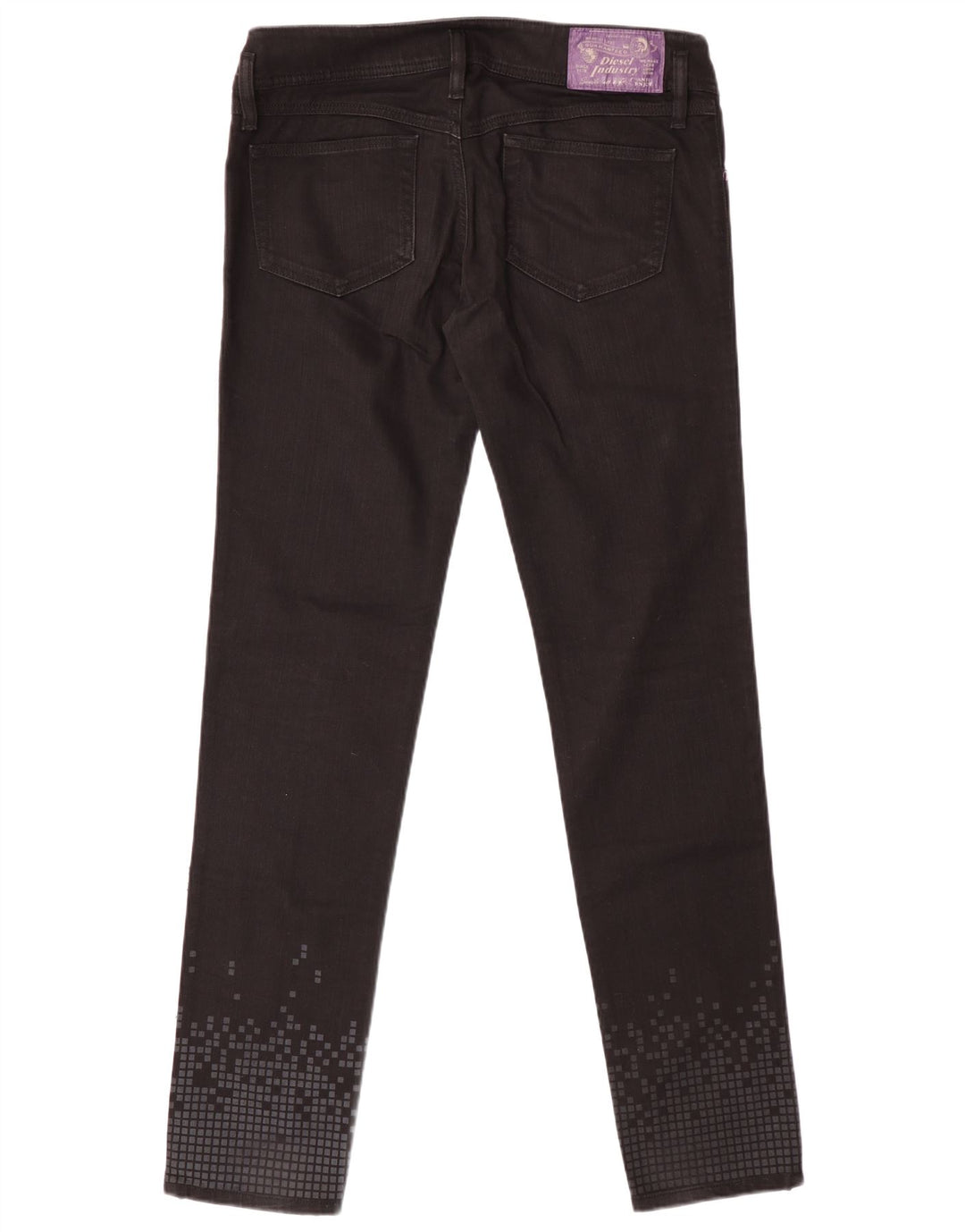 Jeans da donna Diesel Matic Slim W31 L34 cotone geometrico nero