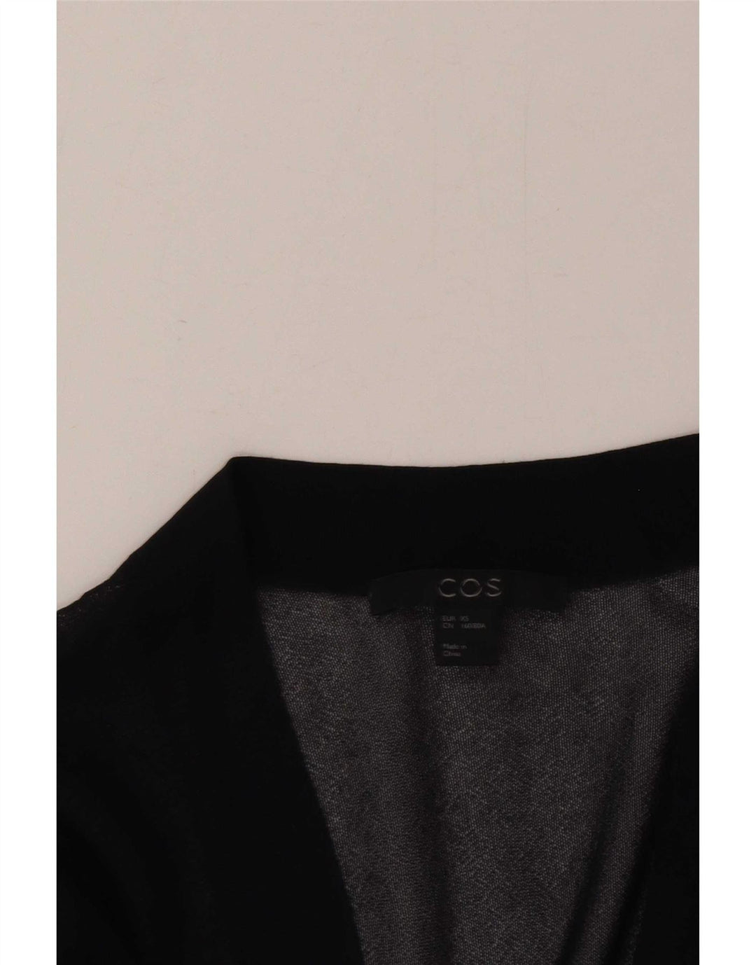 Cos Top cardigan aperto oversize da donna trasparente UK 6 XS blu navy