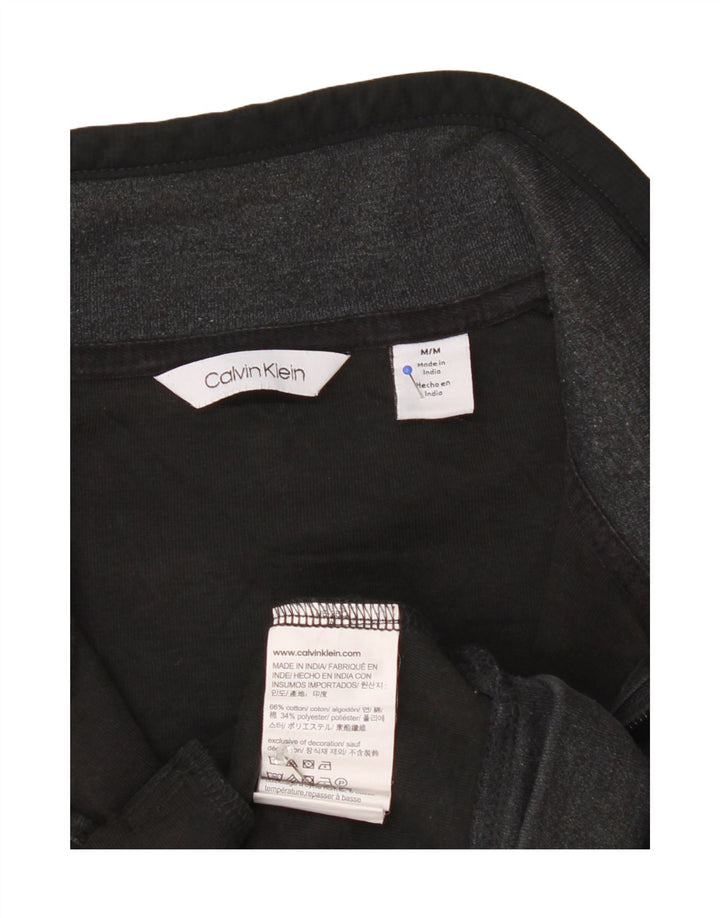 Giacca da tuta da uomo Calvin Klein in cotone color block grigio medio