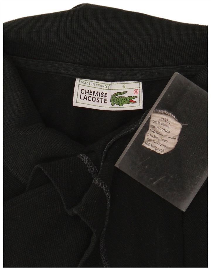 Polo da uomo LACOSTE taglia 6 XL in cotone nero