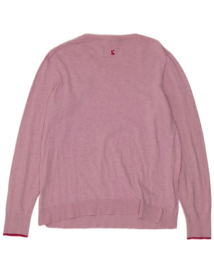Joules Donna Maglione con scollo a barca Maglione UK 12 Cotone rosa medio