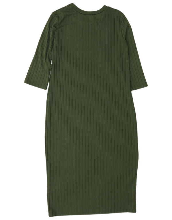 Abito maglione Zara da donna con maniche a 3/4 UK 12 Verde medio