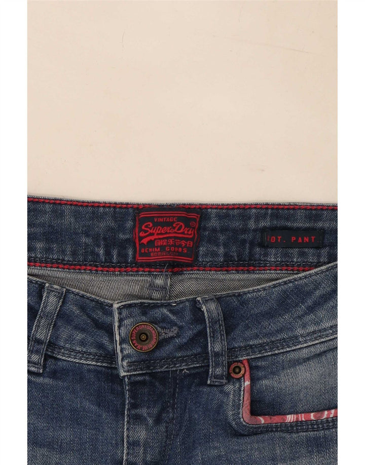 Pantaloni caldi in denim da donna Superdry medi W28 blu