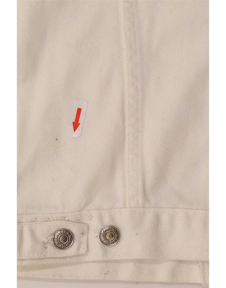 Gilet in denim da donna Levi's UK 14 bianco medio
