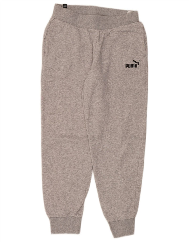 Pantaloni da tuta da donna PUMA Joggers UK 10 Small Cotone screziato grigio