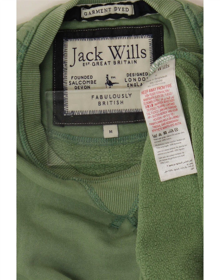 Felpa da uomo Jack Wills in cotone verde medio