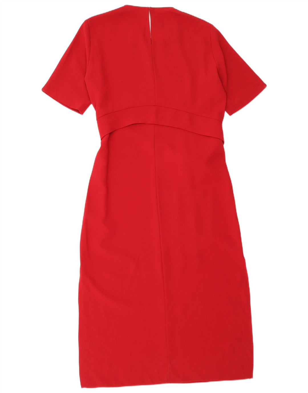 Vestito lungo da donna Zara UK 14 poliestere rosso medio