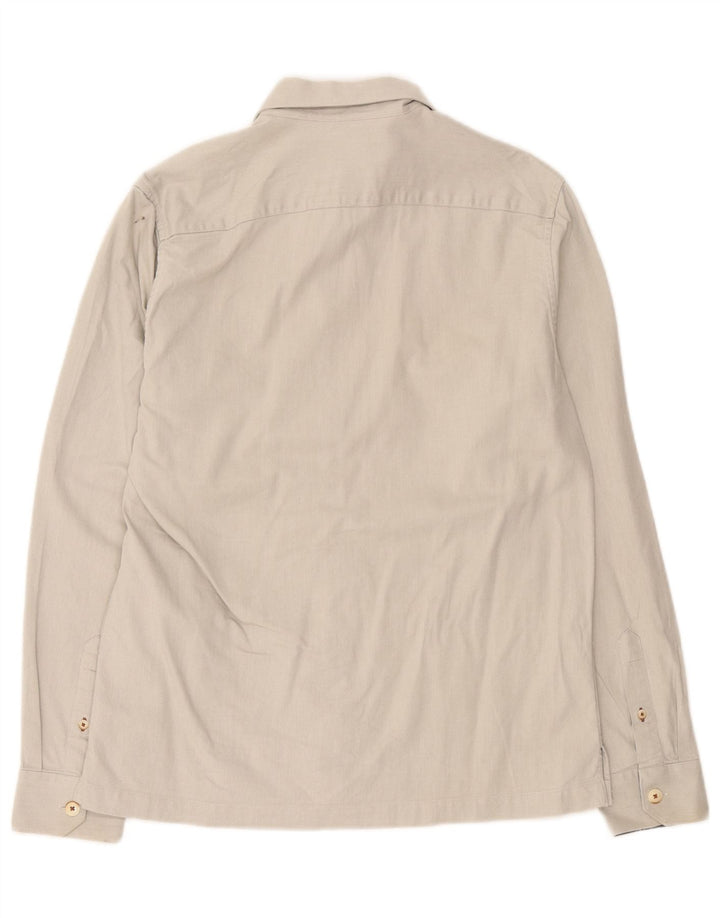 Camicia da uomo Ted Baker taglia 3 piccola in cotone bianco sporco