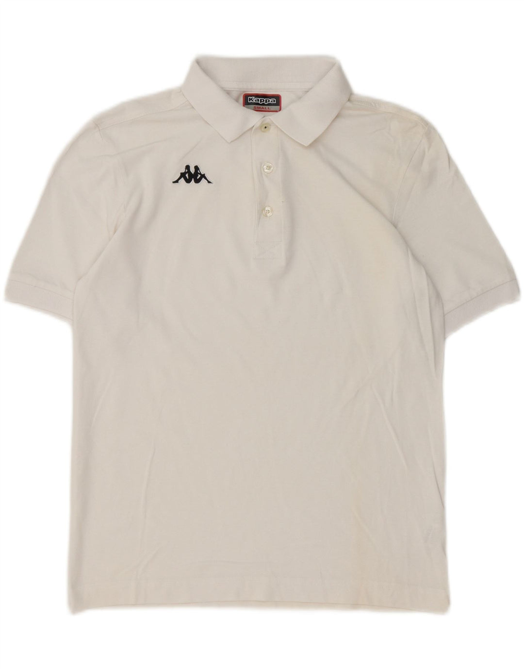 Polo Kappa Uomo Small Bianca In Cotone