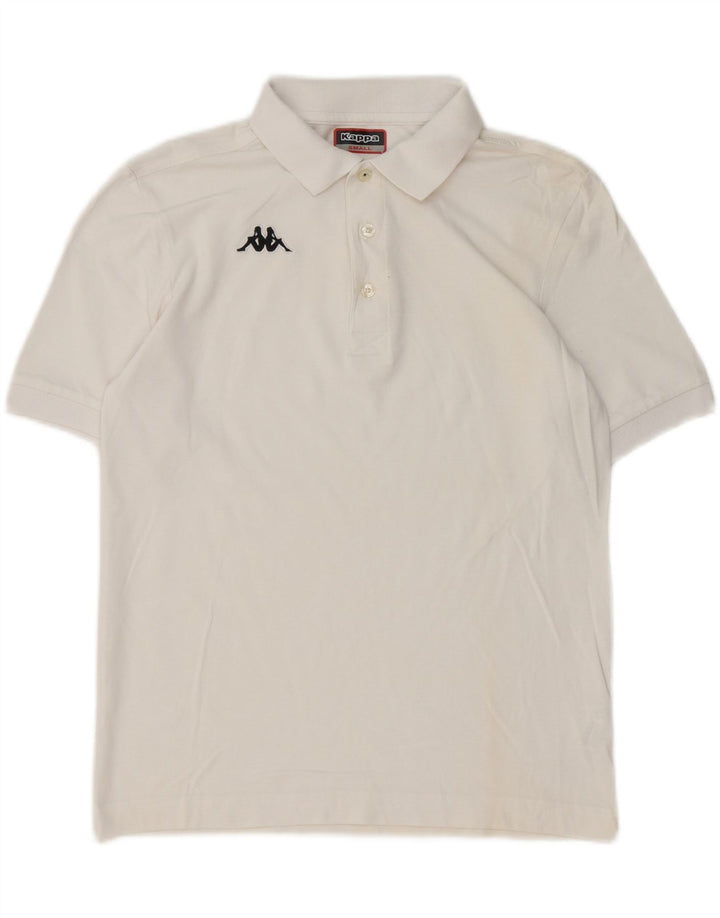 Polo Kappa Uomo Small Bianca In Cotone