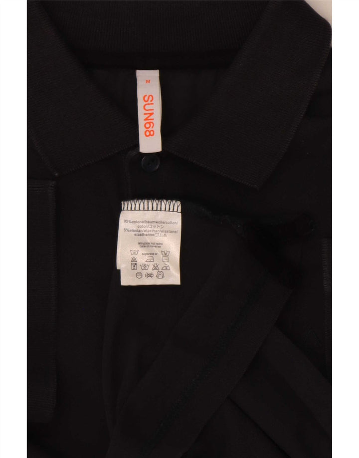 Polo da uomo Sun68 in cotone blu navy medio
